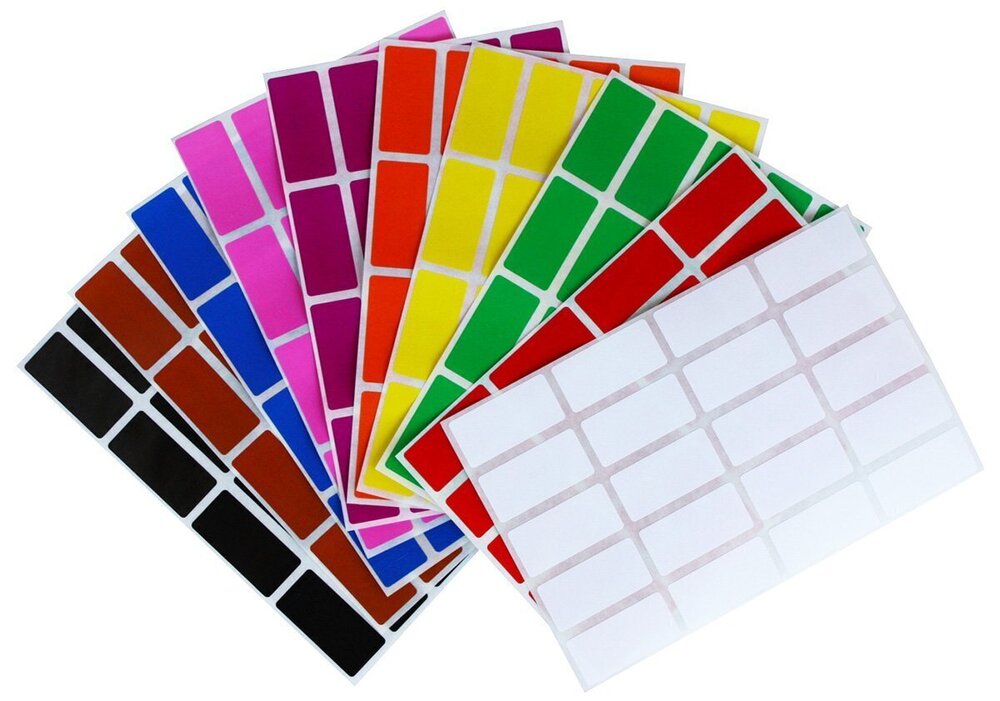 3633 Identification Labels Rectangle Stickers 1.57inch x 0.75 inch Durable